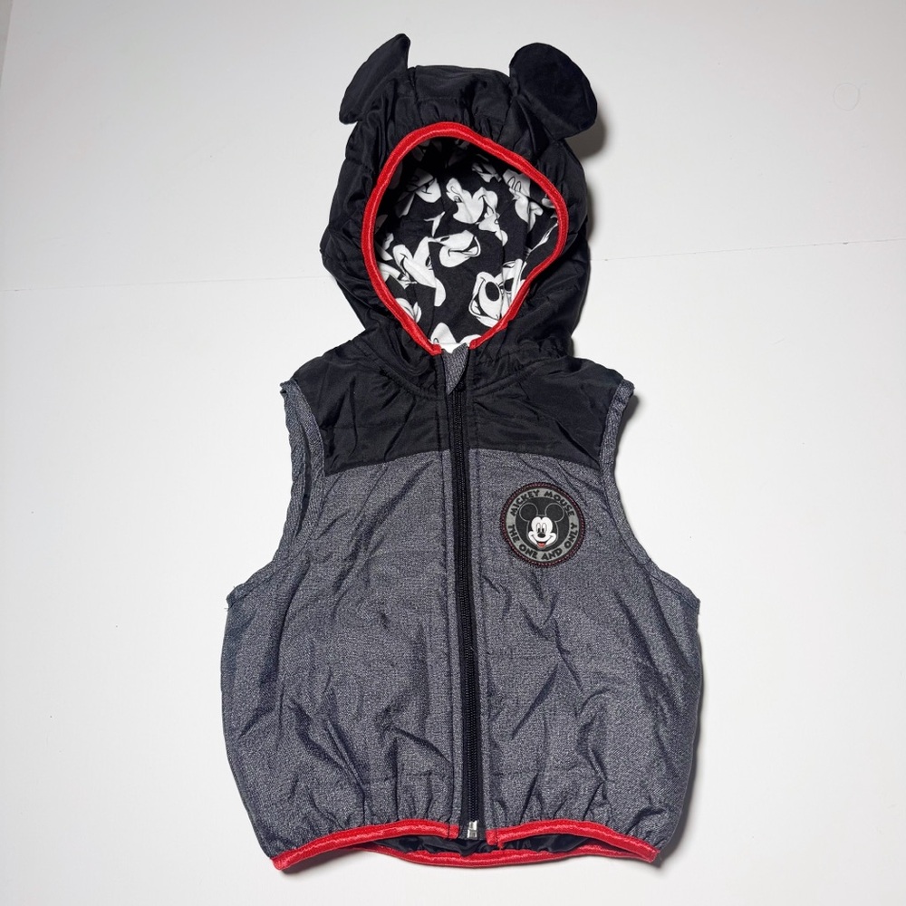 Disney Mickey Mouse Ears Hooded Puffer Vest